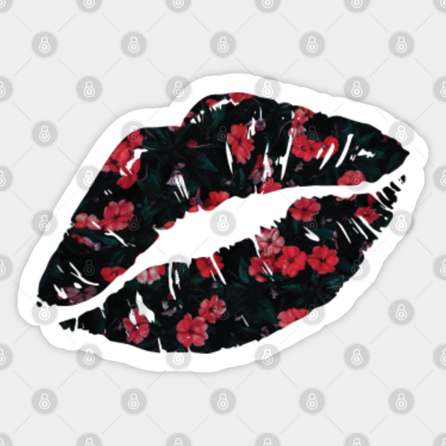 Kiss of a flower Flower Kiss Sticker TeePublic